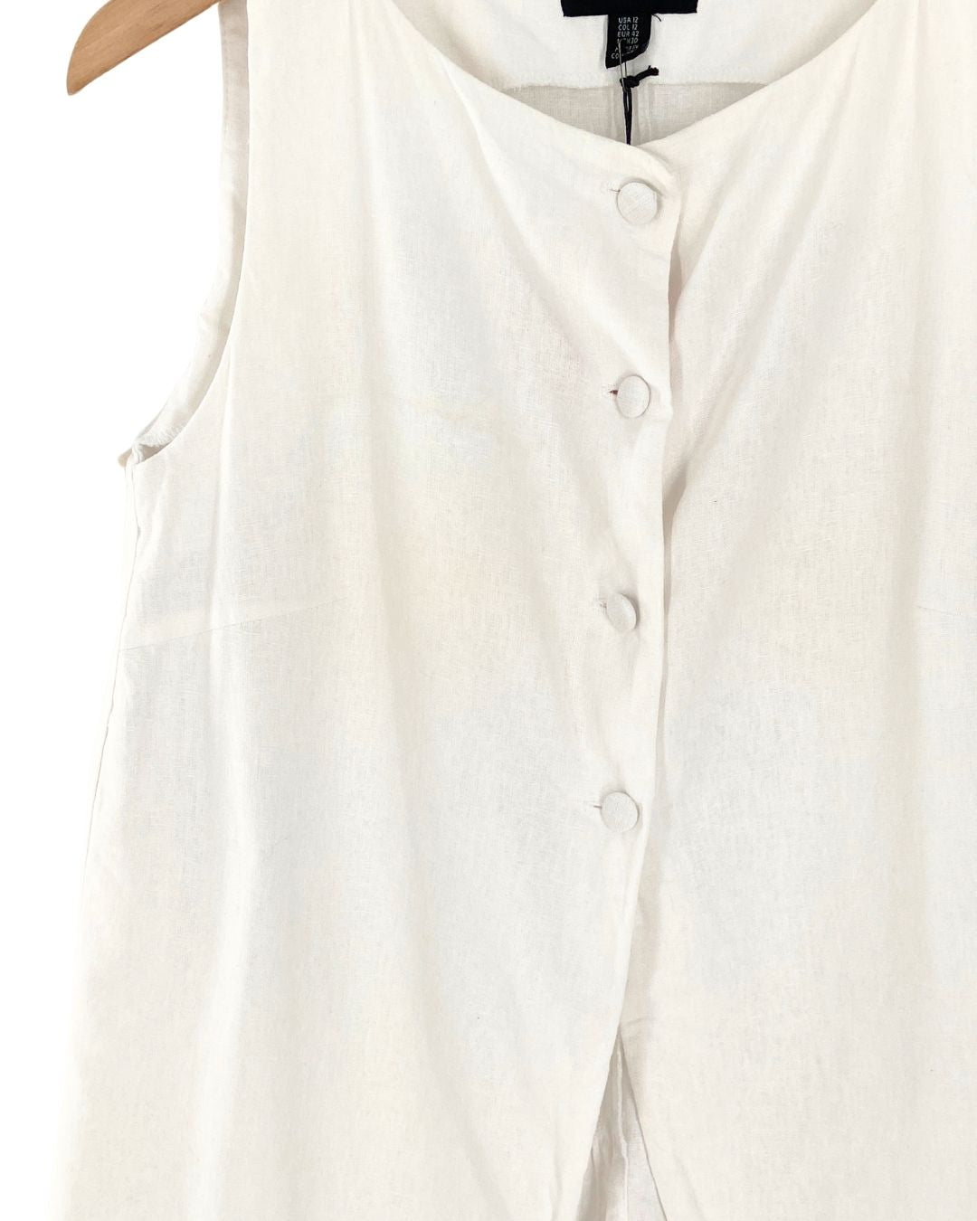 Blusa sleeveless abotonada