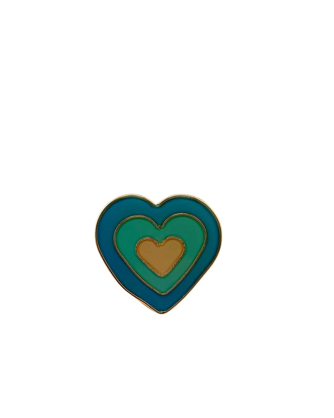 Anillo corazon en resina