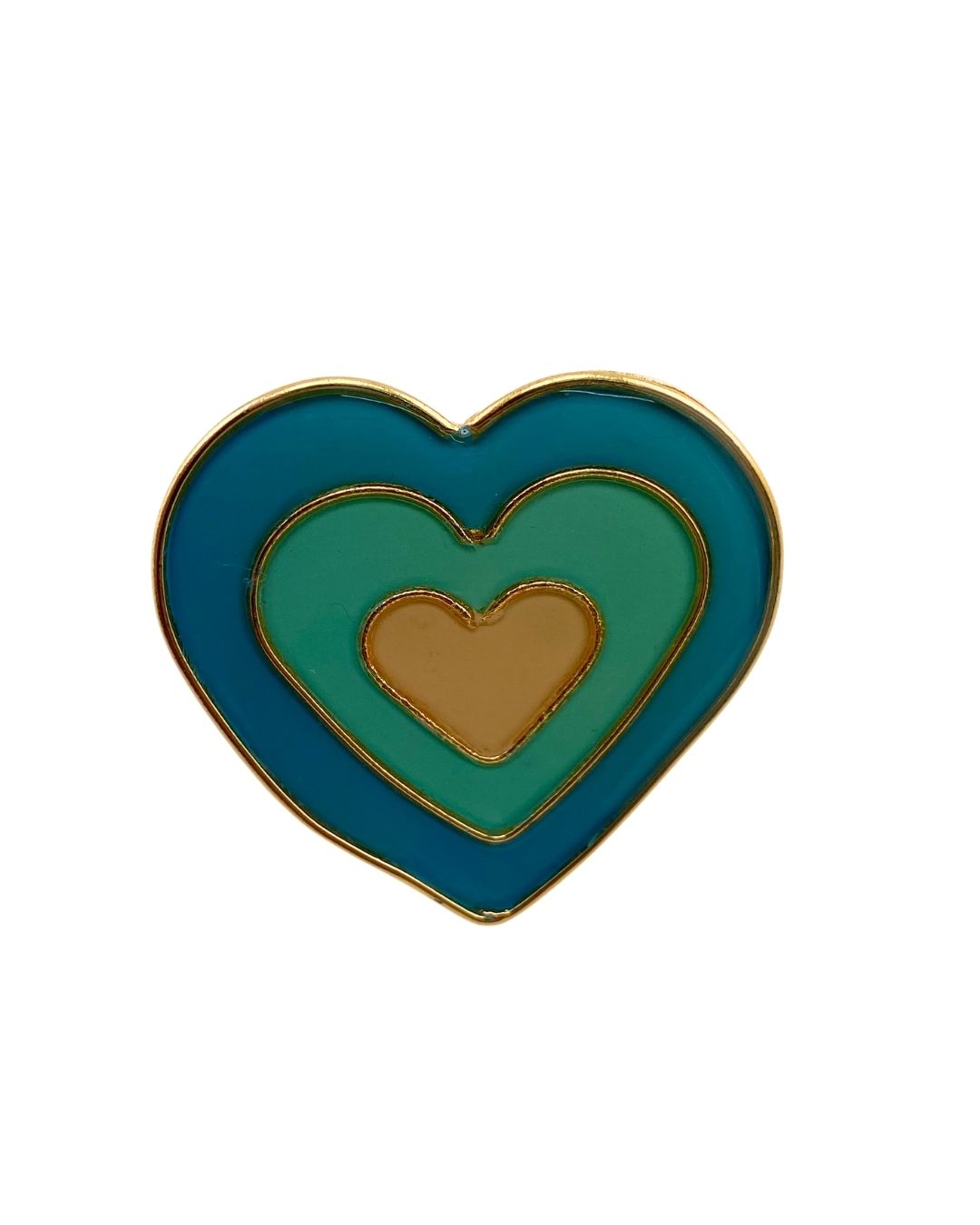 Anillo corazon en resina