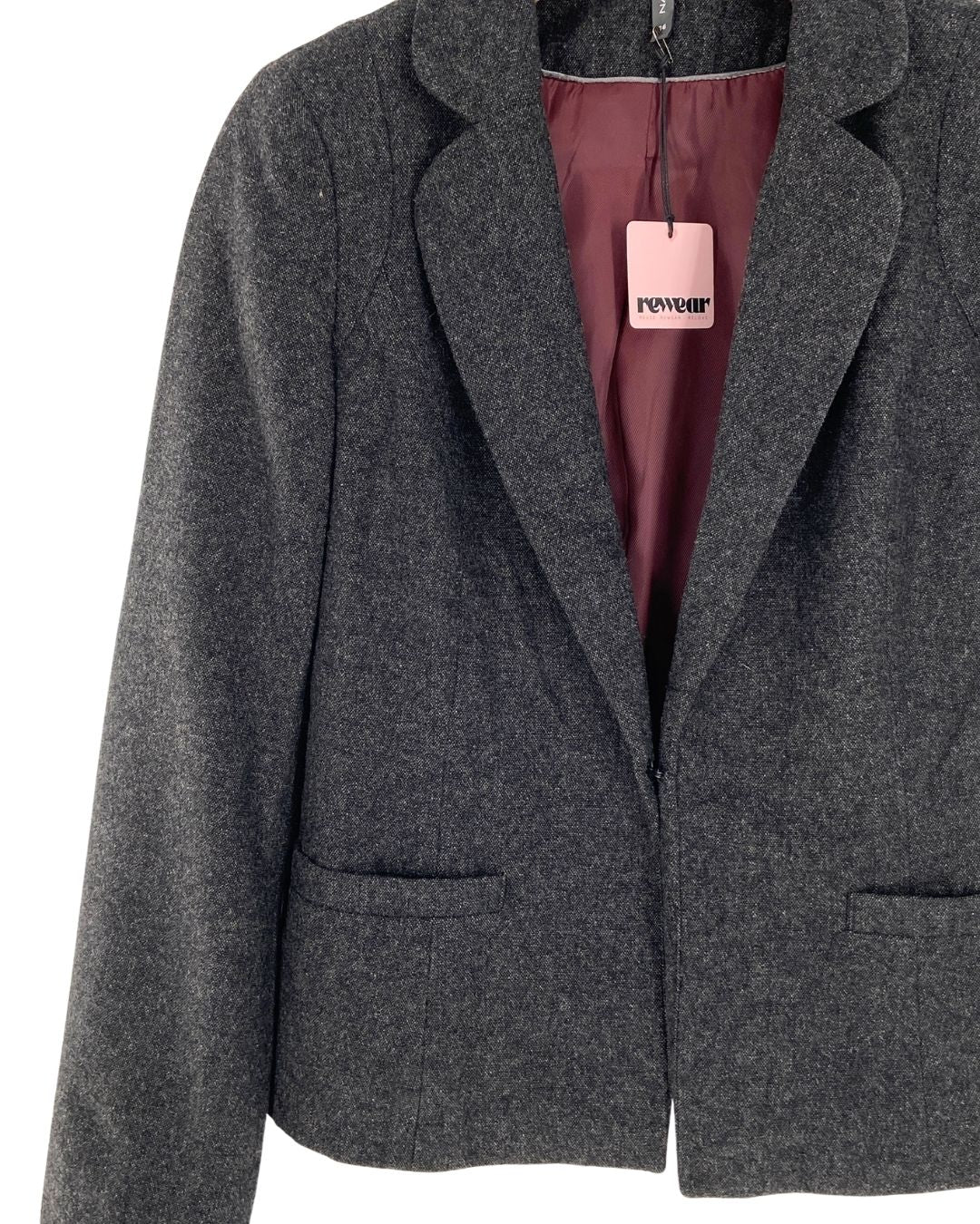 Blazer basico con textura