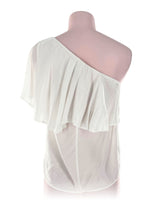 Blusa one shoulder con vuelo