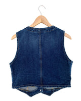 Chaleco abotonado en denim