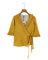 Blusa wrap prenses en borde