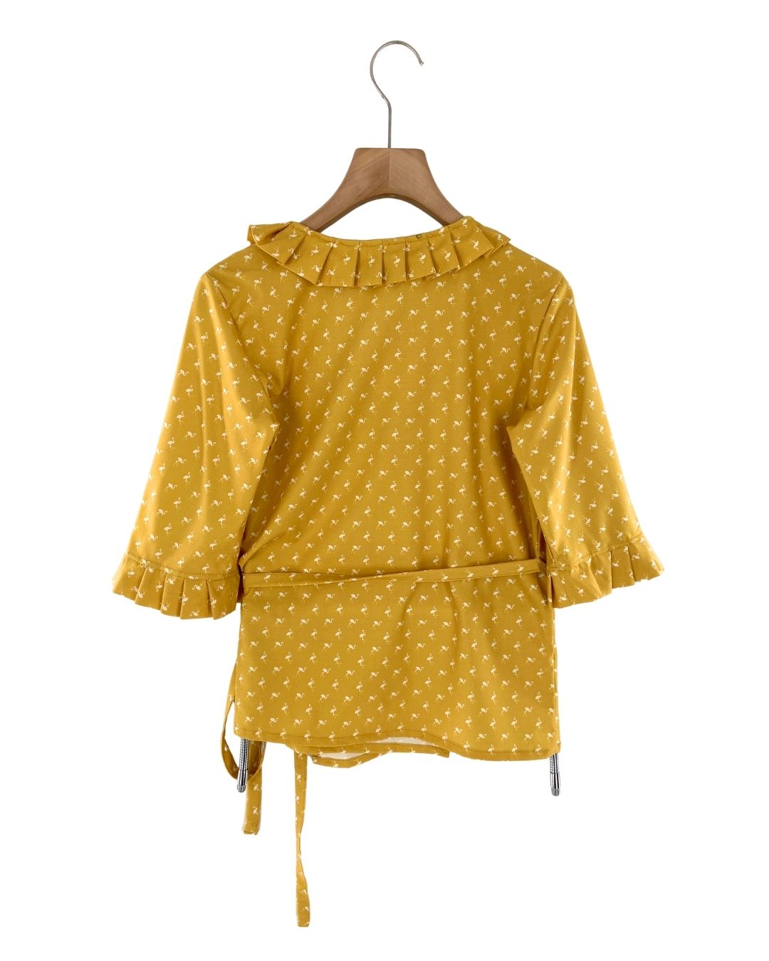 Blusa wrap prenses en borde