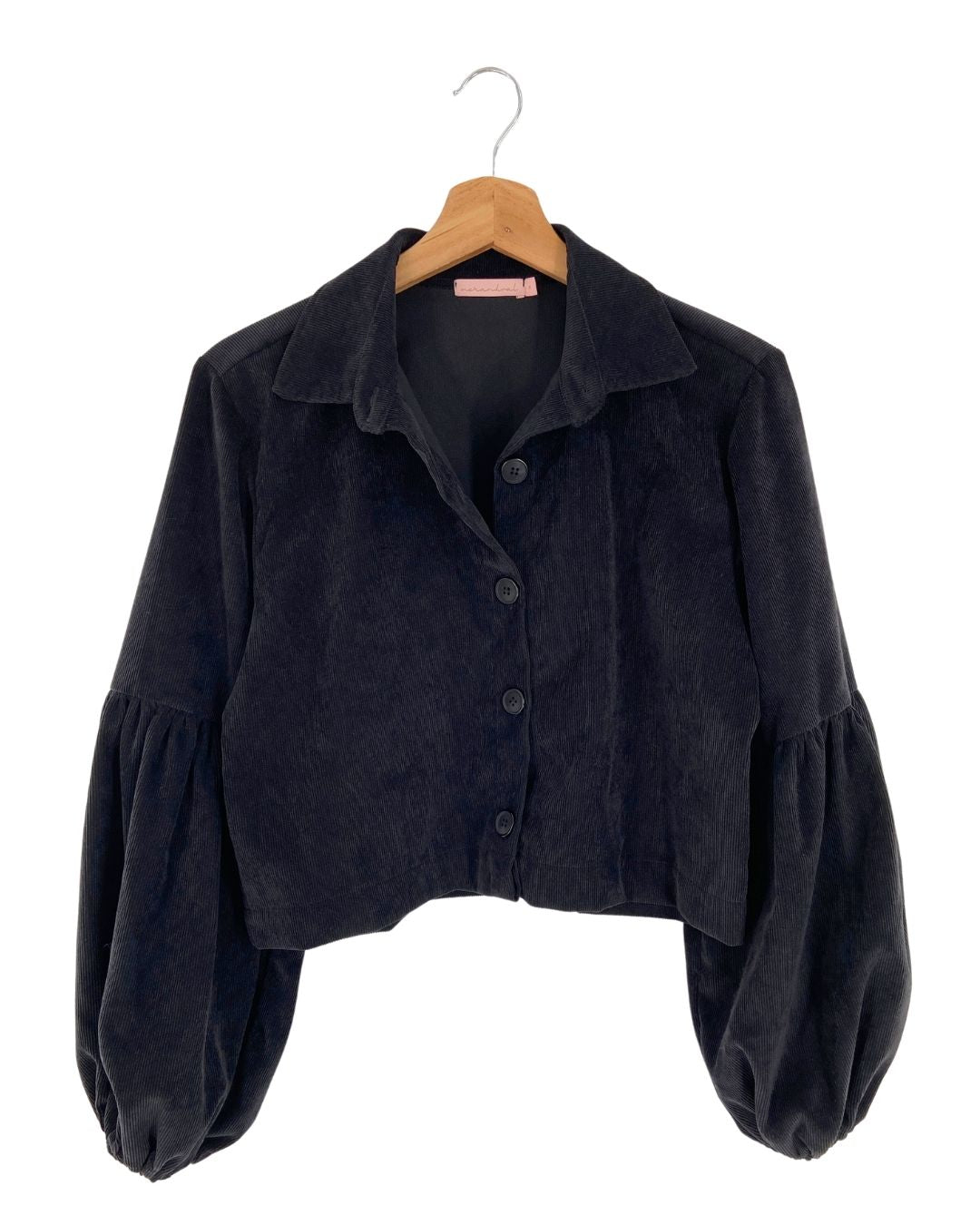 Chaqueta crop en pana