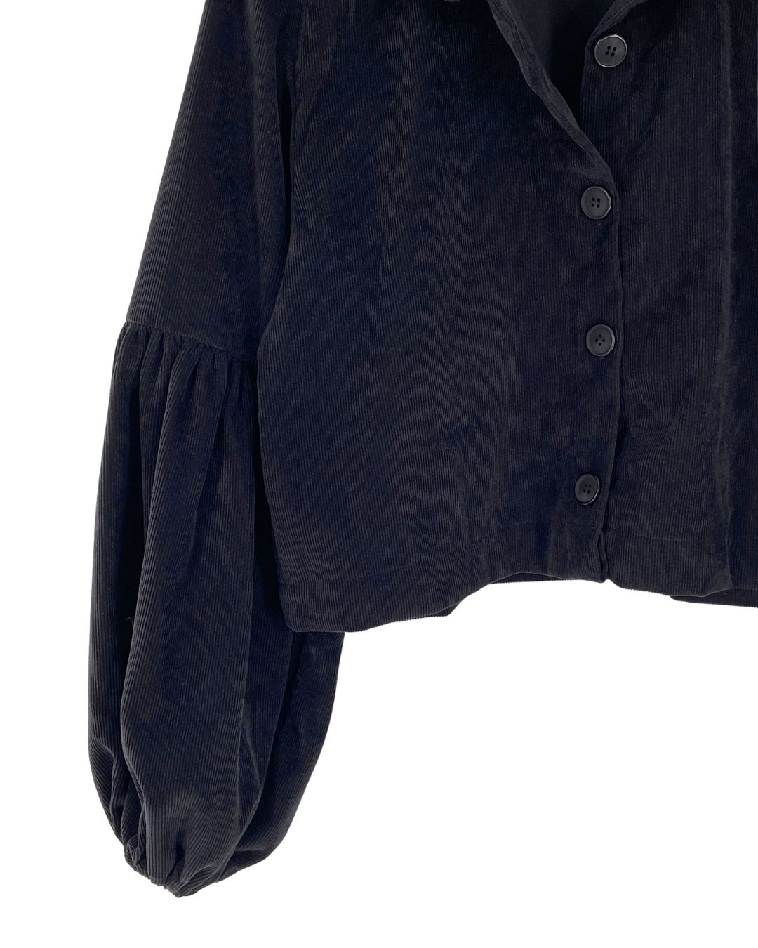 Chaqueta crop en pana