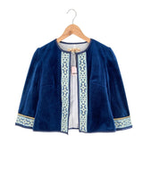 Blazer abierto en velvet