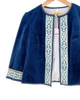 Blazer abierto en velvet