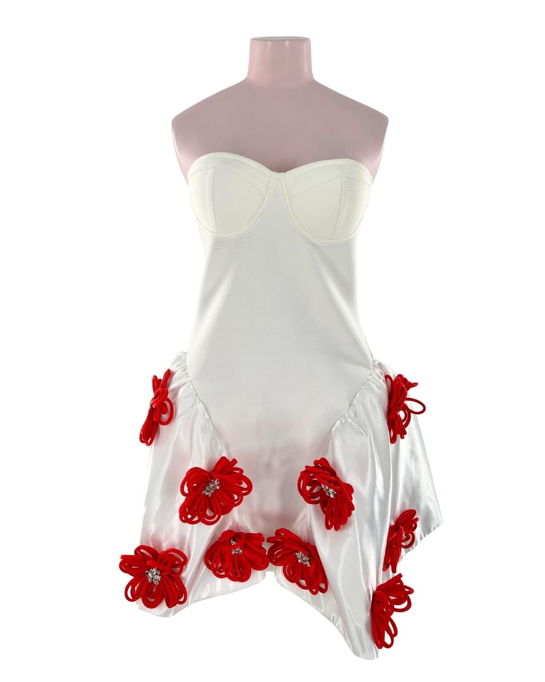 Vestido strapless stretch