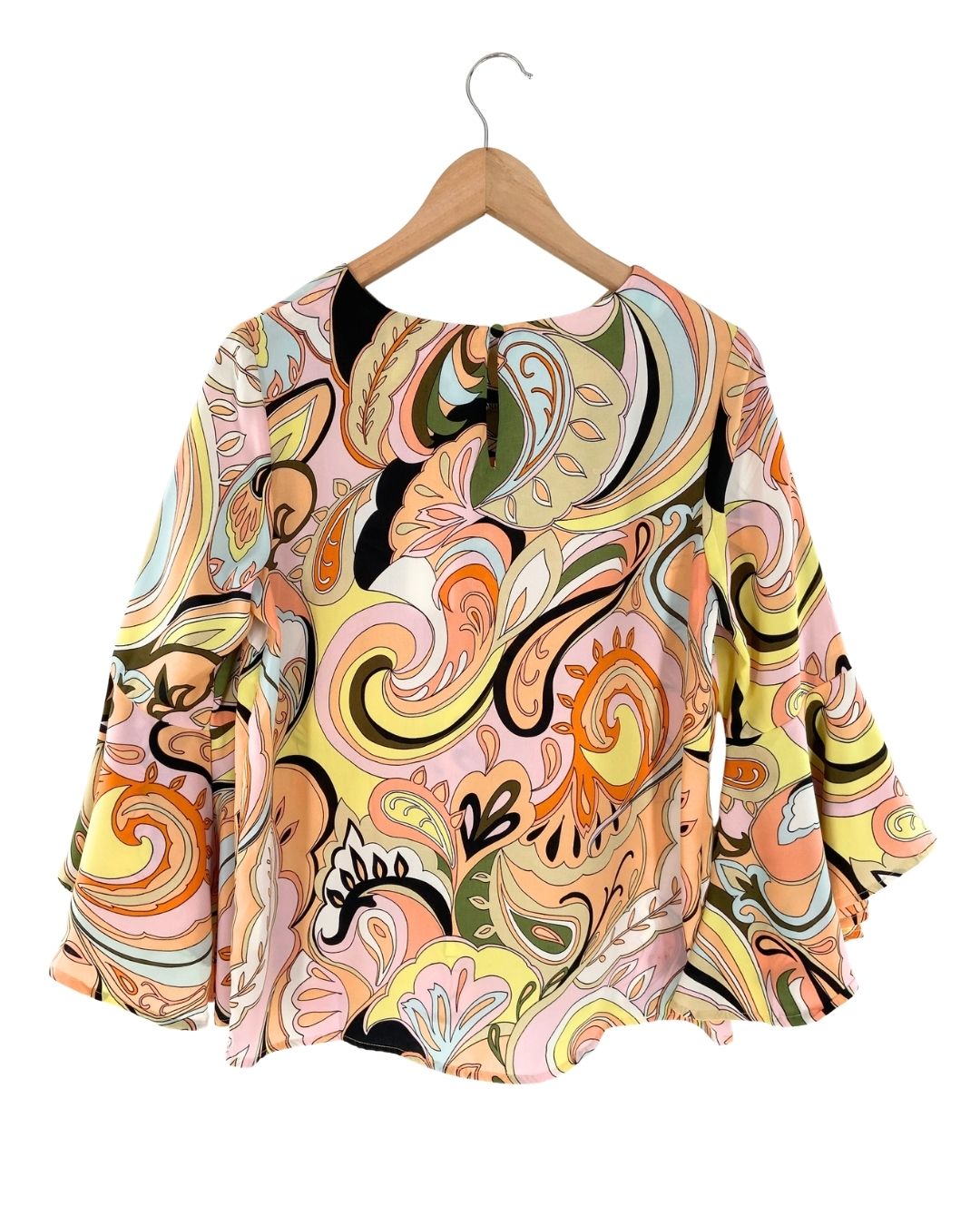 Blusa manga campana print