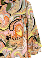 Blusa manga campana print