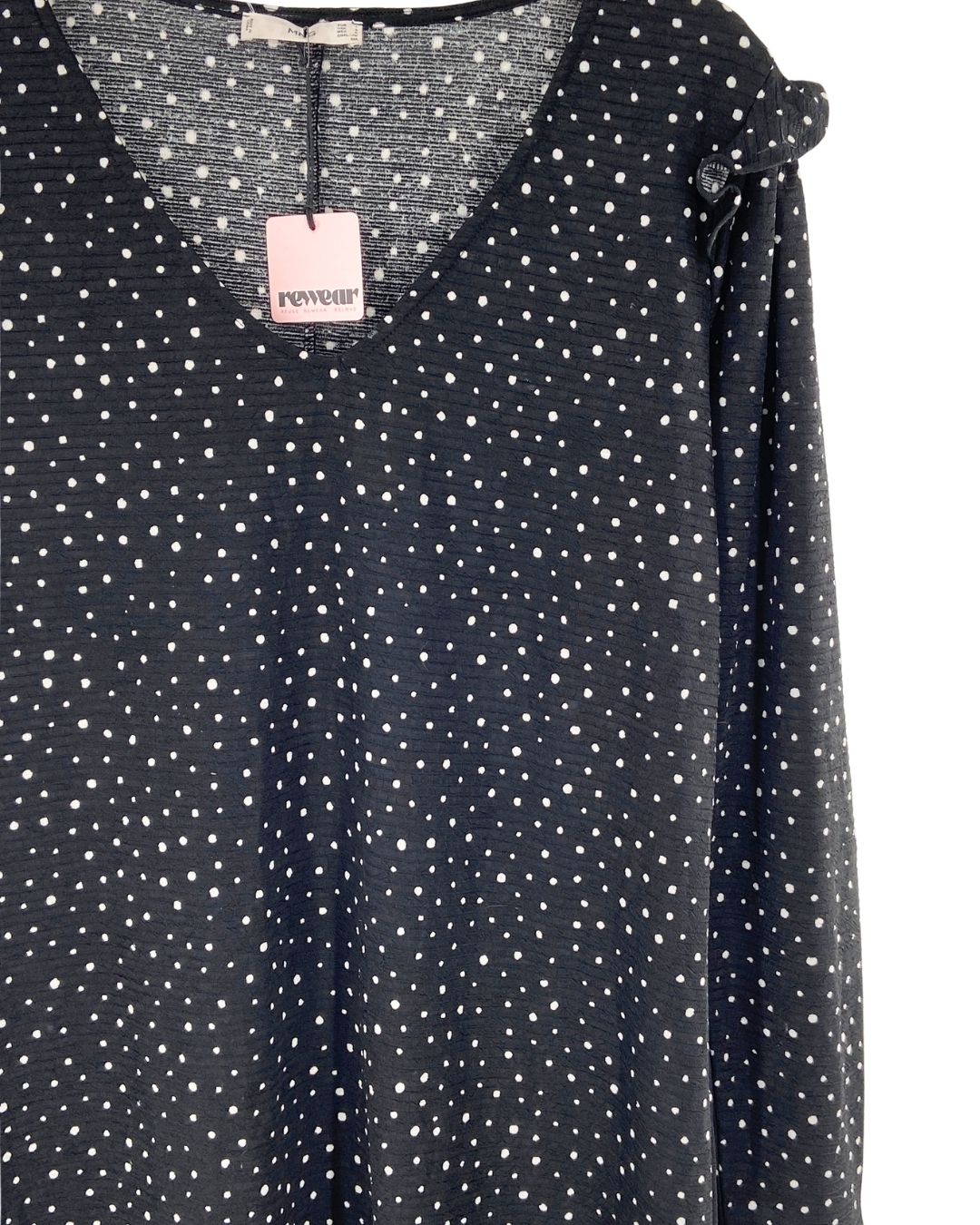 Vestido recto midi manga larga