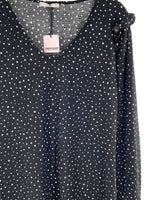 Vestido recto midi manga larga