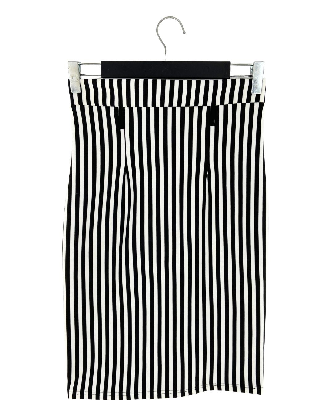 Falda midi stretch a rayas