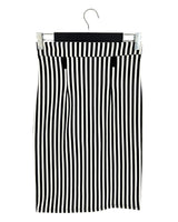 Falda midi stretch a rayas