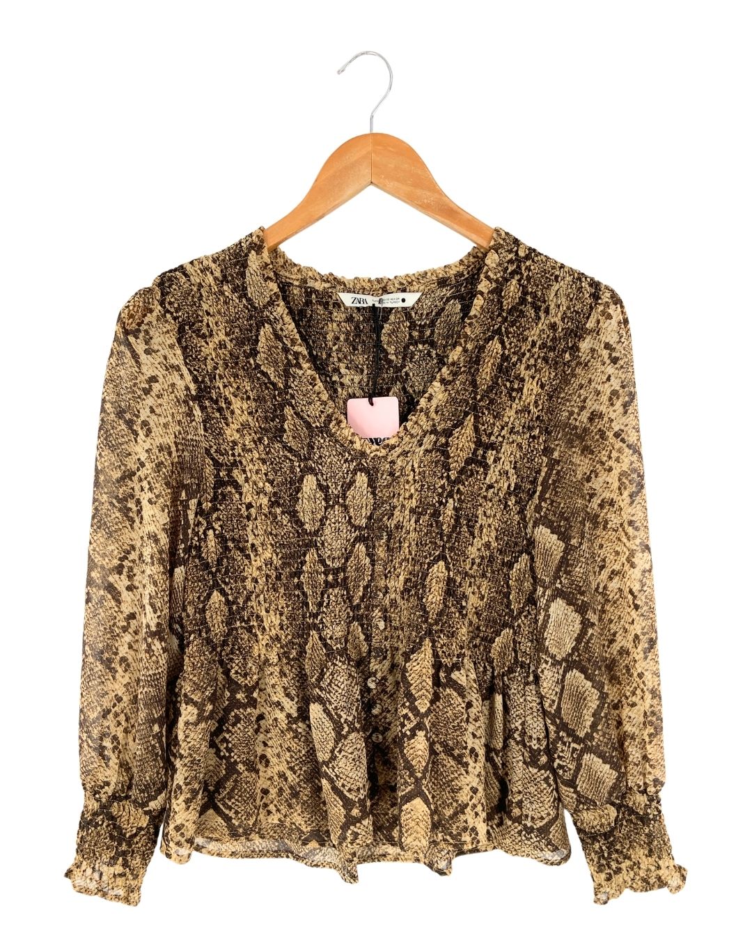 Blusa traslucida encauchada