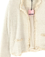Chaqueta Tweed abierta