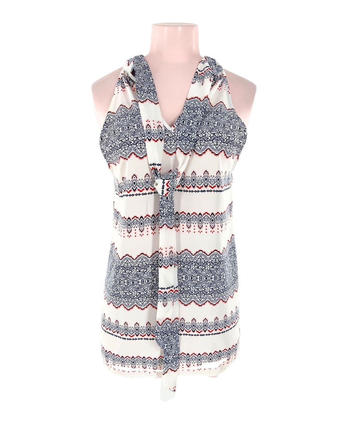 Blusa cuello halter anudado