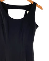 Vestido midi satinado escote