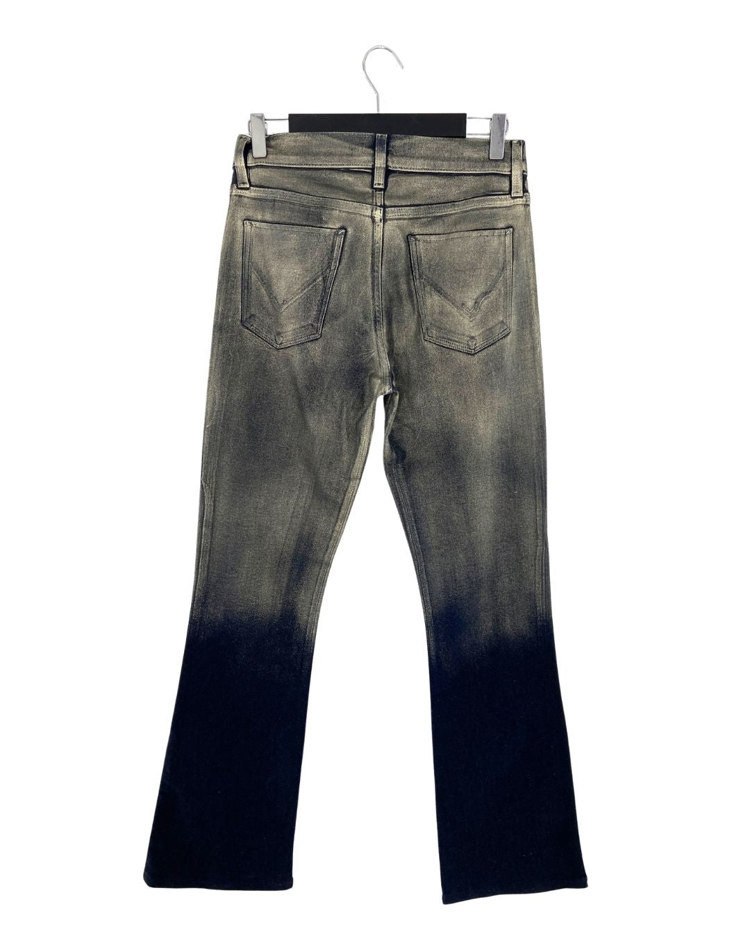 Jean stretch flare color block