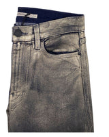 Jean stretch flare color block