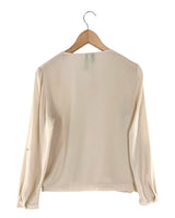 Blusa cruzada manga larga