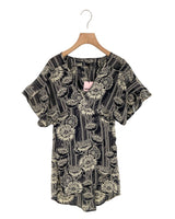 Vestido mini wrap satinado