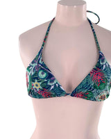 Bikini anudado print hojas