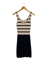 Vestido midi al cuerpo franjas