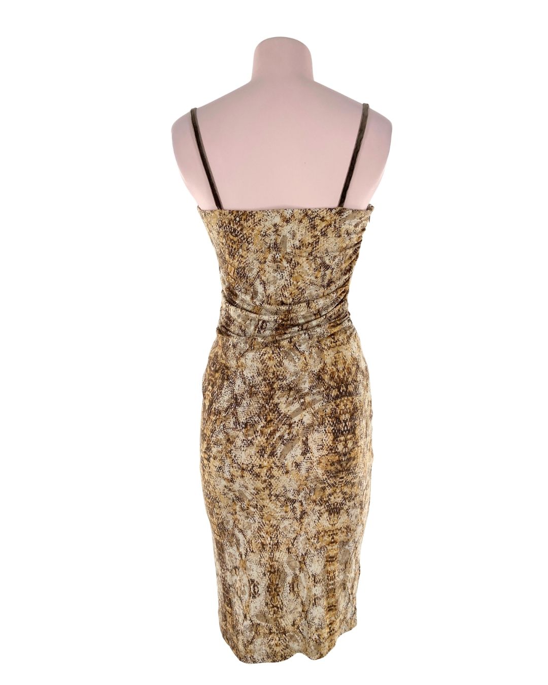 Vestido midi de tiras print