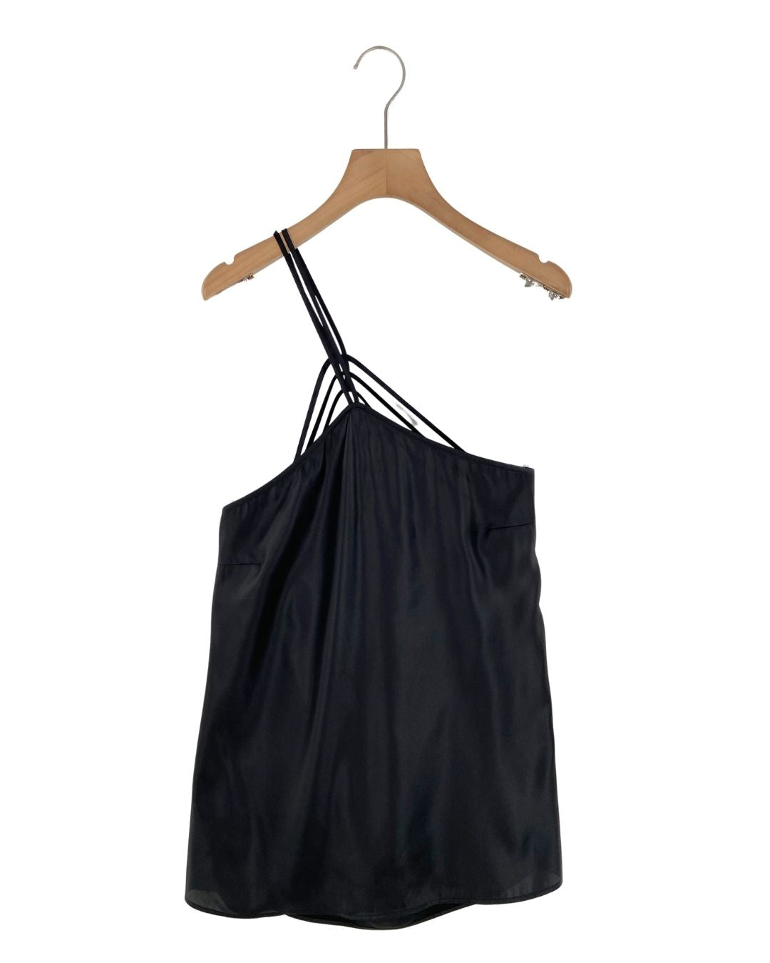 Blusa satinada cruzada