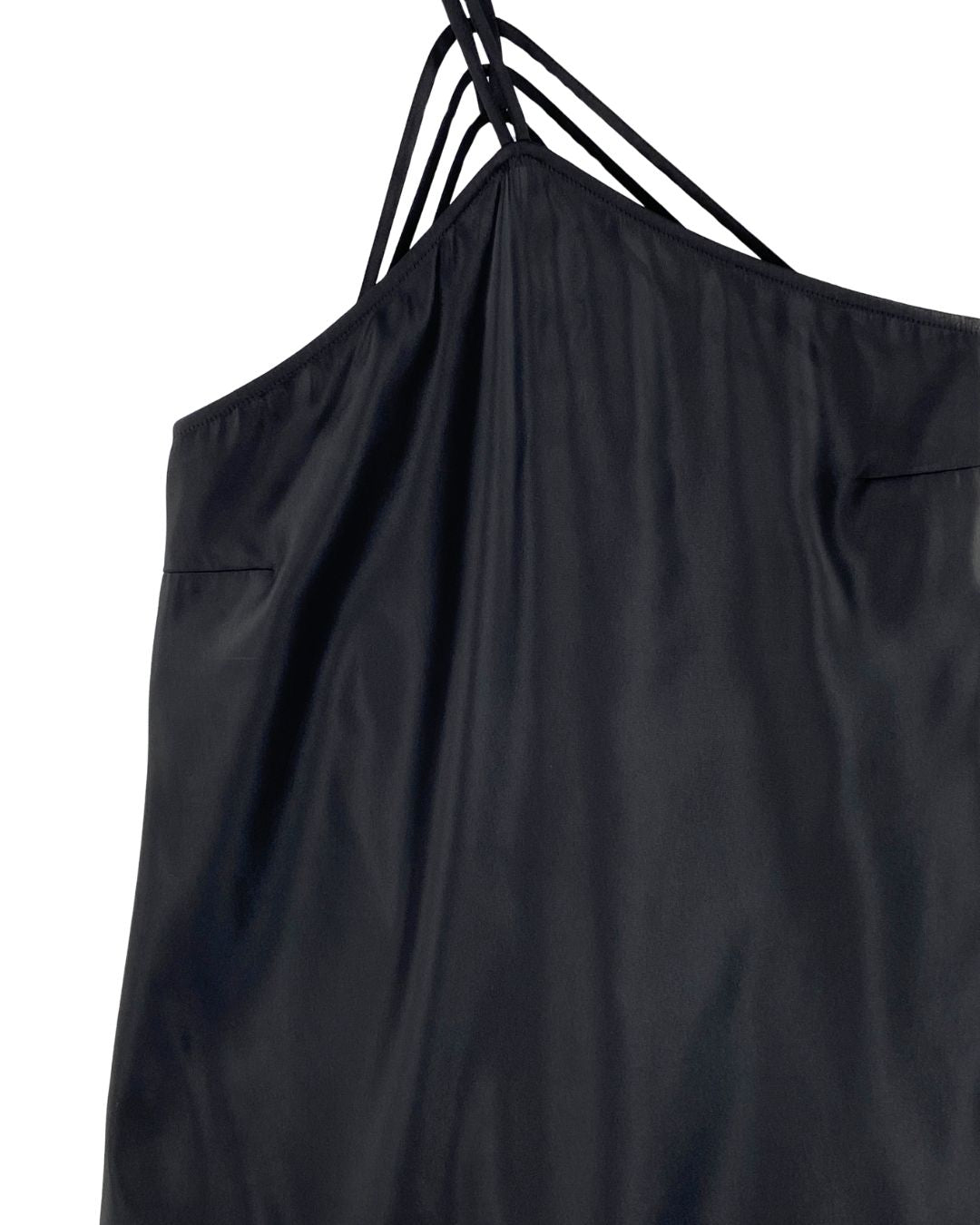 Blusa satinada cruzada