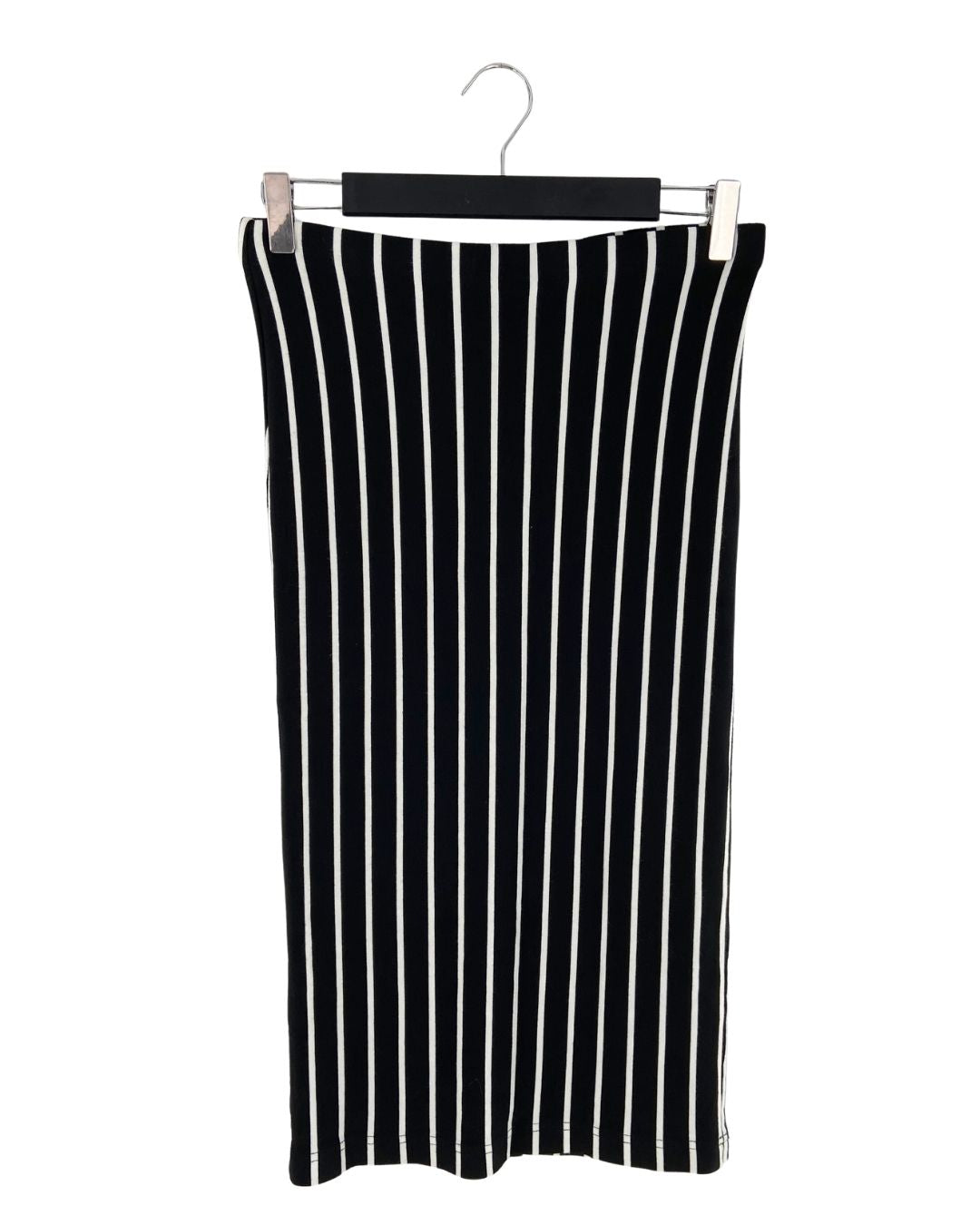 Falda midi lapiz a rayas