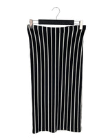 Falda midi lapiz a rayas