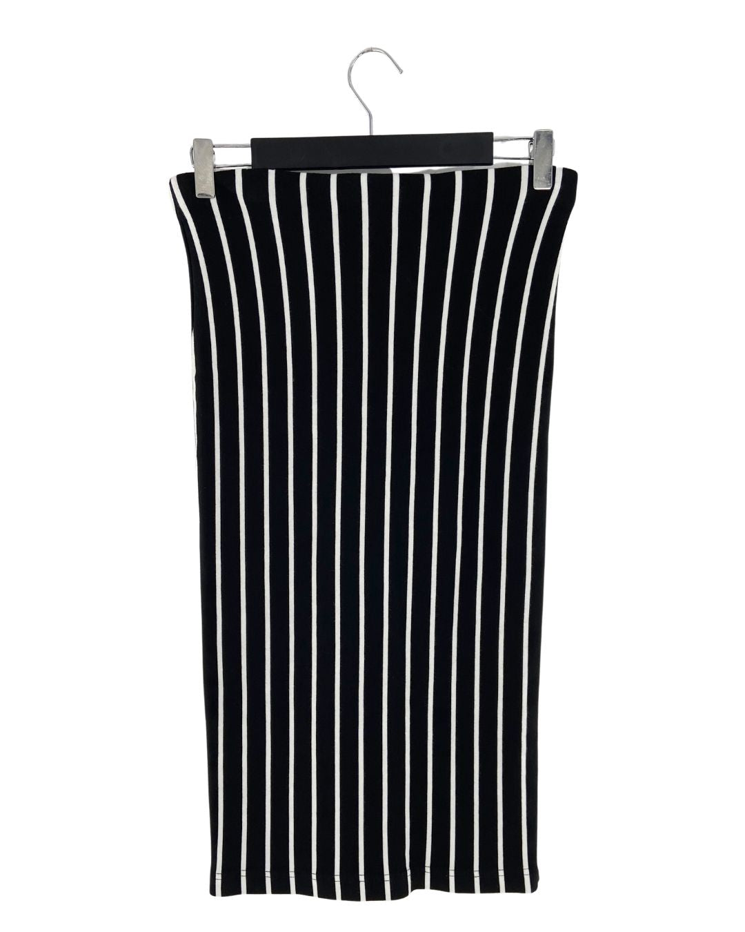 Falda midi lapiz a rayas