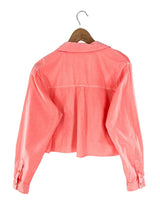 Camisa crop manga larga