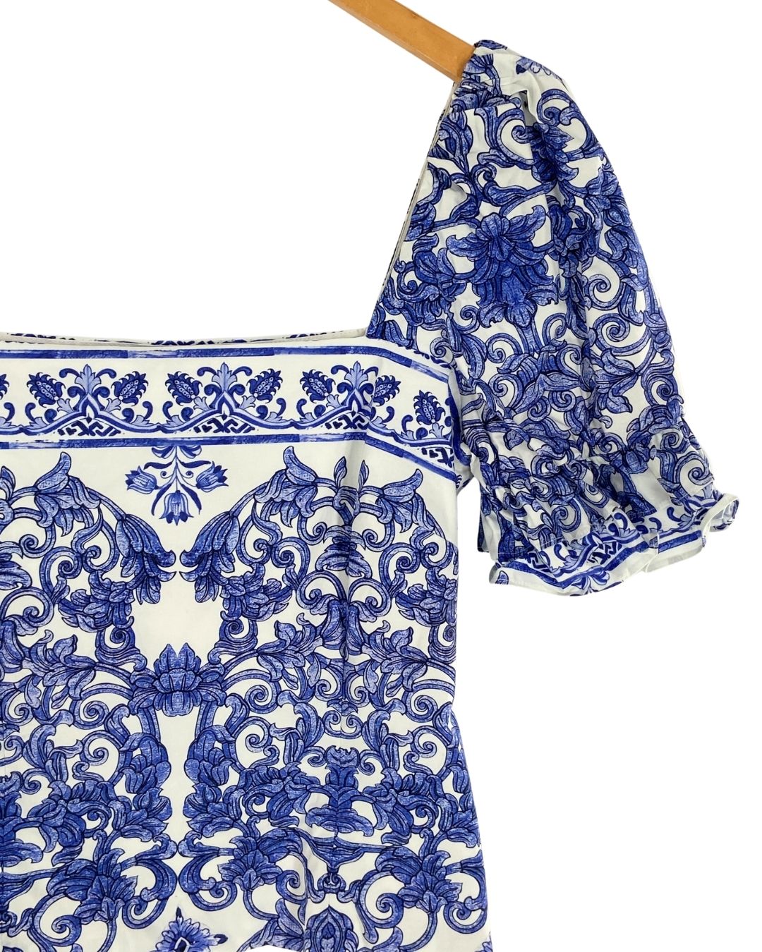 Blusa manga globo print floral