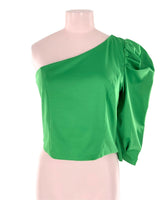 Blusa crop one shoulder
