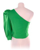 Blusa crop one shoulder