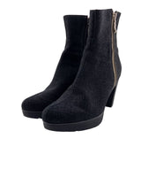 Botines de tacon con textura