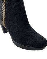 Botines de tacon con textura