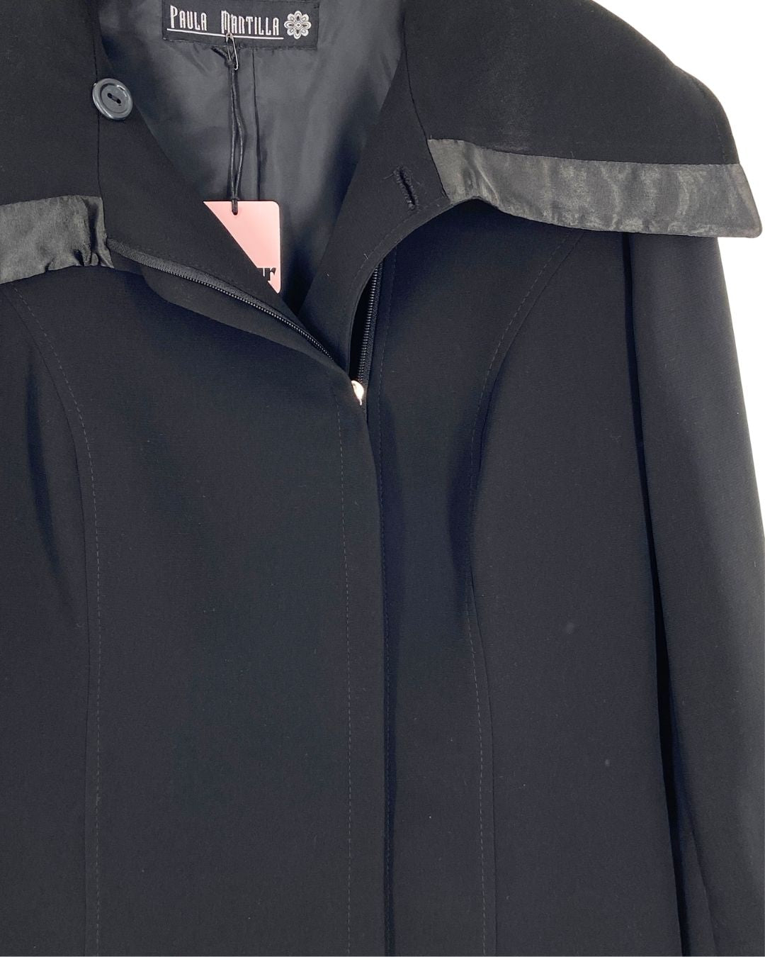 Chaqueta suit midi con sesgo