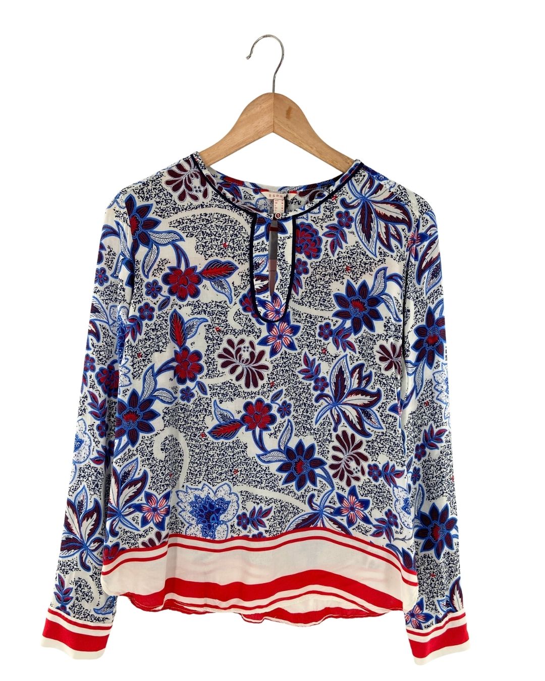 Blusa manga larga print flores