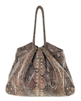 Bolso hobo textura piton