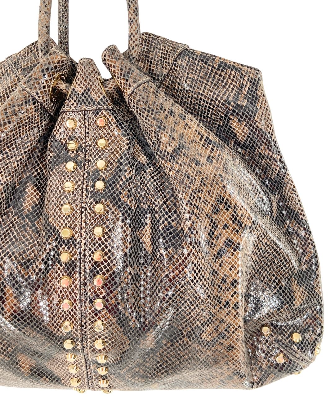 Bolso hobo textura piton