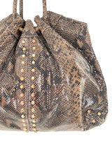 Bolso hobo textura piton