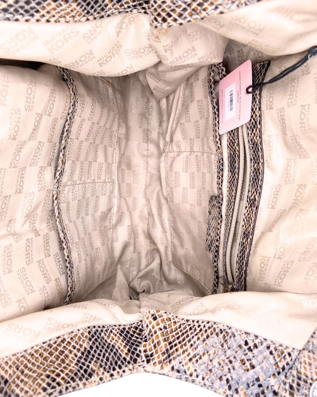 Bolso hobo textura piton