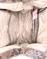 Bolso hobo textura piton