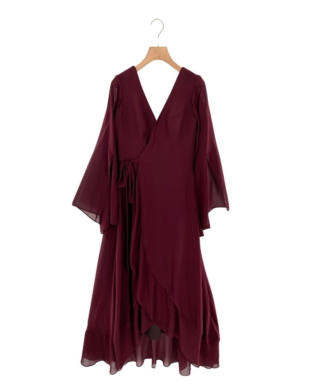 Maxi vestido wrap