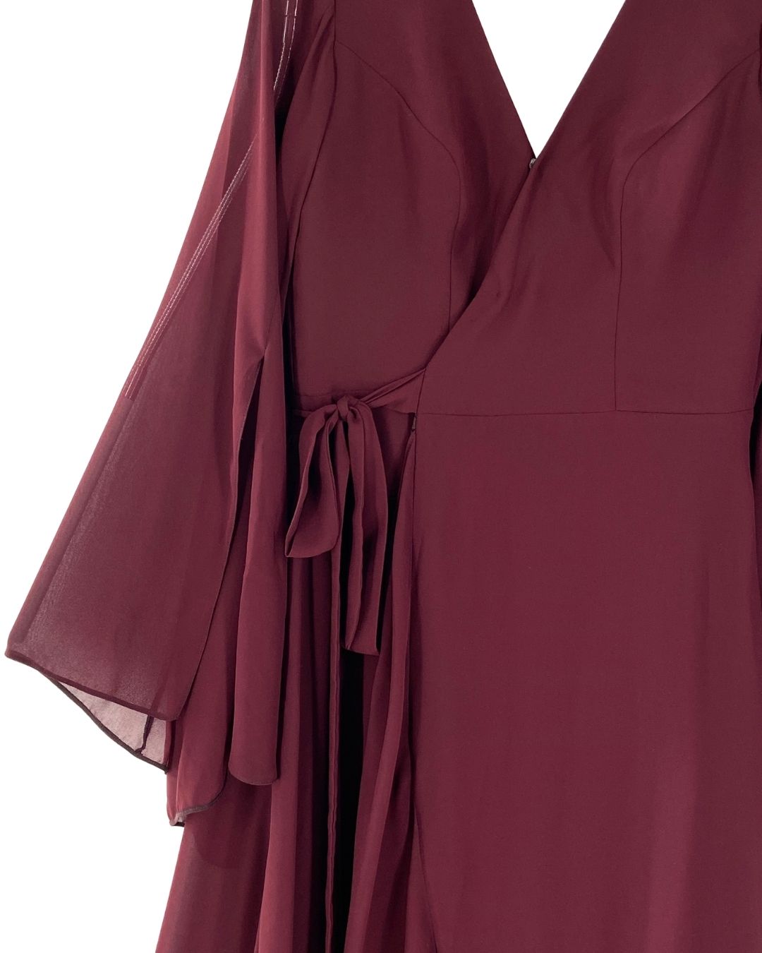 Maxi vestido wrap